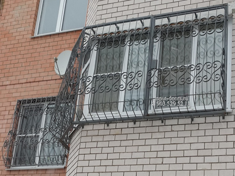 Дутая решетка на балкон