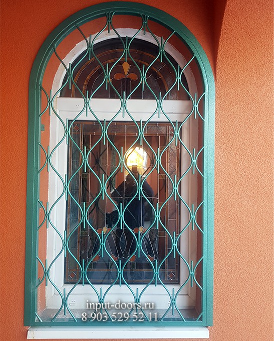 Решетка на арку окна hammerite